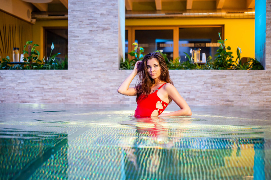 Luxusný hotelový bazén z nerezovej ocele